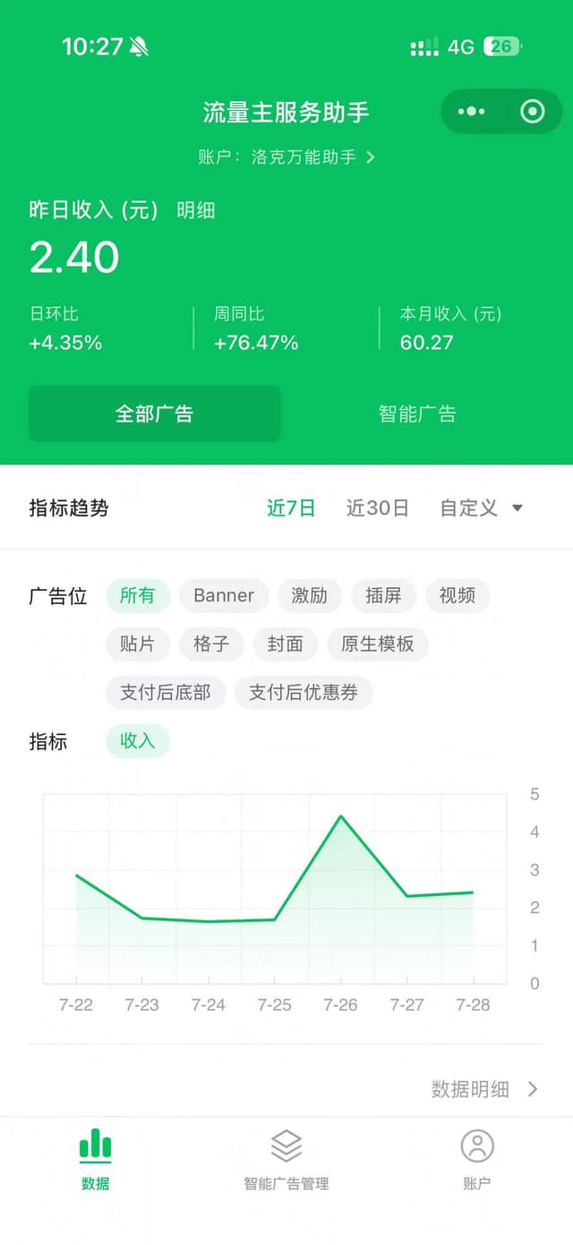 小程序流量主示例图片